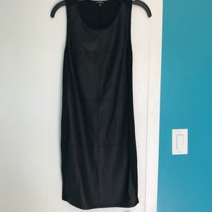 Express Black Faux Leather front Dress size Small